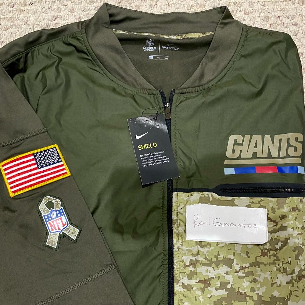 NWT Sz 2XL 100% Nike 2017 New York Giants Salute To Service Sideline Jacket NFL - Picture 1 of 2